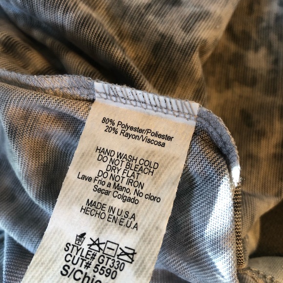 Cheetah / Leopard graphic print burnout tank - Picture 6 of 6